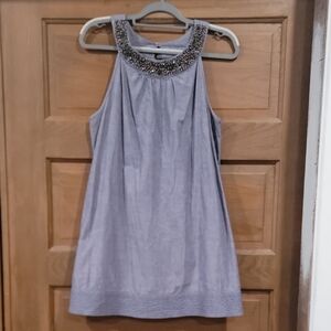 Speed Control Gray Embellished Midi Dress